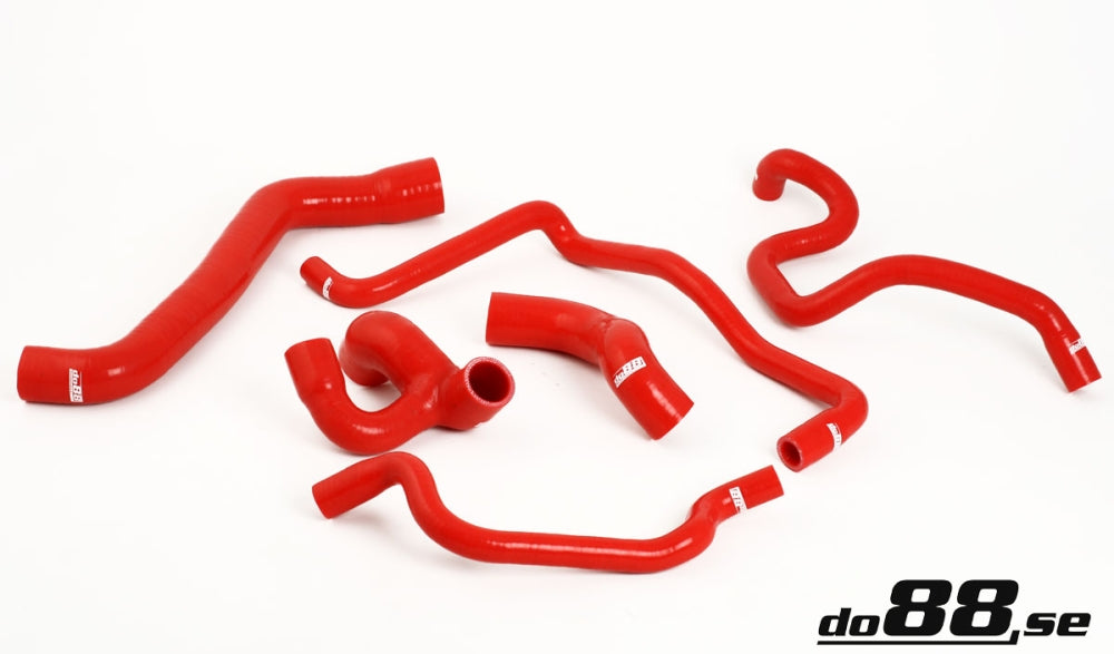 DO88 do88-kit92R Opel Calibra Vectra A Turbo C20LET Coolant hoses Red