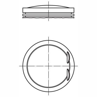 MAHLE 0010701 Piston