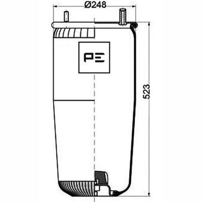 PETERS 084.123-71 Air Suspension Bellow