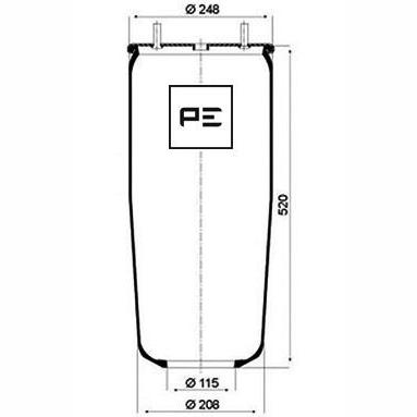 PETERS 084.019-71 Air Suspension Bellow