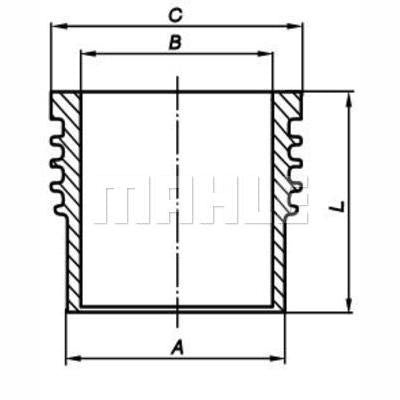 MAHLE 004WR1700 Cylinder Liner