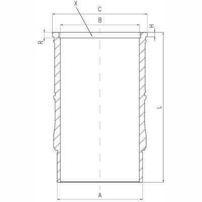 MAHLE 001LW00142000 Cylinder Liner