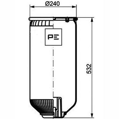 PETERS 084.146-71 Air Suspension Bellow