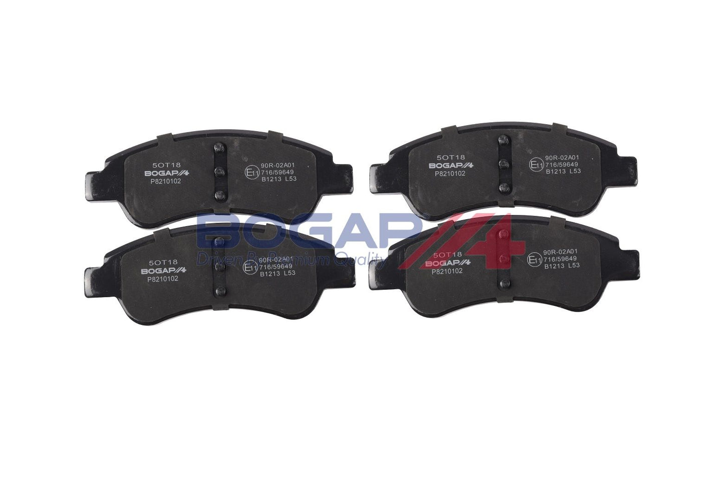 BOGAP P8210102 Brake Pad Set, Disc Brake | ML Performance Car Parts