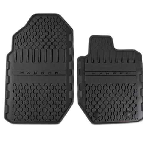 GENUINE FORD 1809464 RANGER RUBBER FLOOR MATS FRONT, BLACK