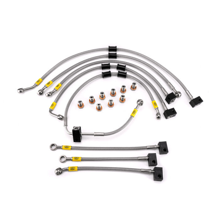 HEL Performance HBF9559 Flexible ABS Replacement Brake Lines Stainless Steel Braided | ML Performance Car Parts