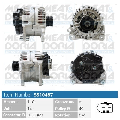 MEAT & DORIA MD5510487 Alternator