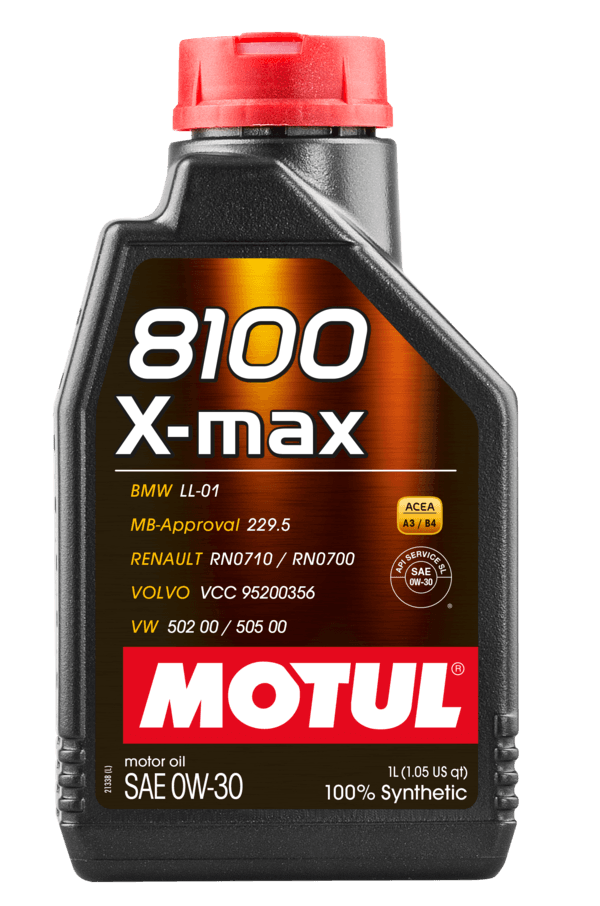 MOTUL 8100XMAX0W301L Engine Oil