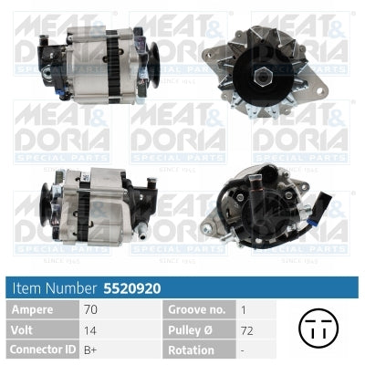 MEAT & DORIA MD5520920 Alternator