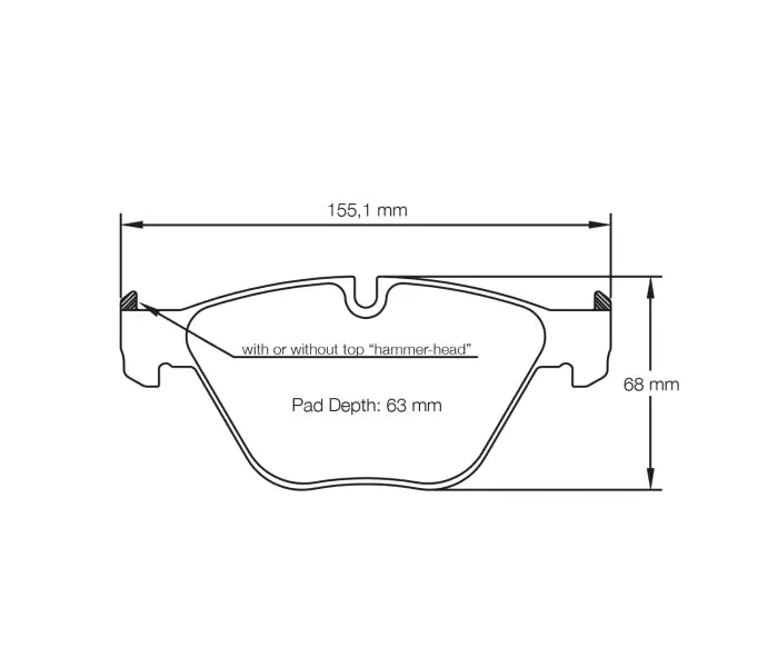 Pagid S8053L01B01 Brake Pad S8053 RSL 1 (bedded)
