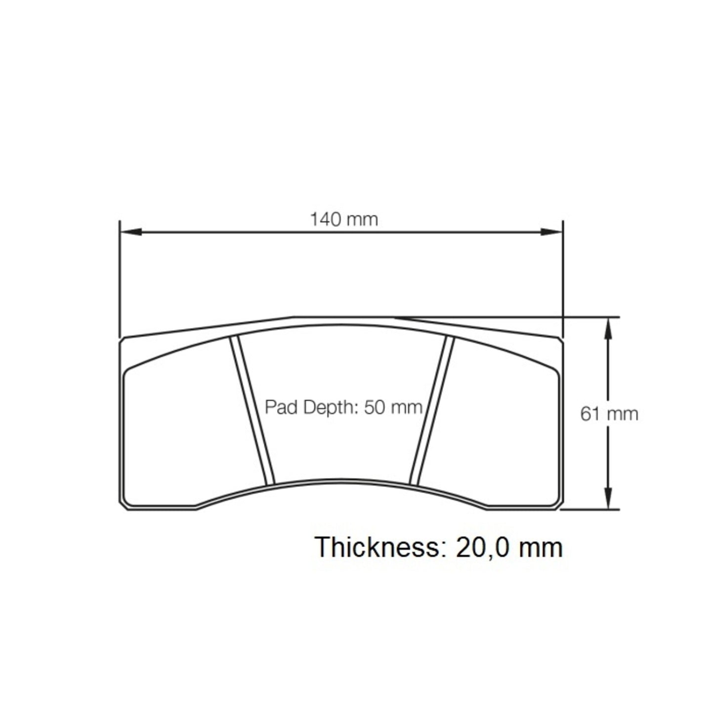 Pagid S1896T5E001 Raceblok Set RST5E