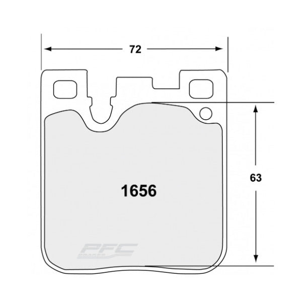 PFC 1656.332.16.44 REAR BRAKE PADS RACE 332 CMPD 16 MM FOR BMW M3 (F80) / M4 (F82 / F83) / M2 (F87)