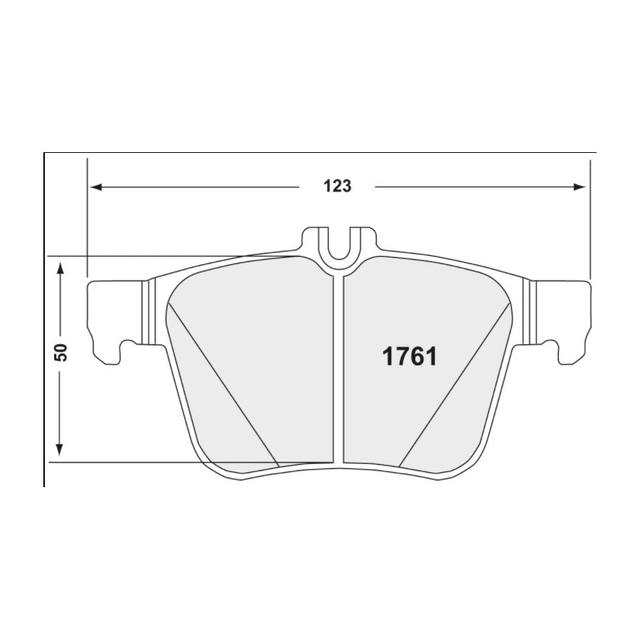 PFC 1761.332.00.44 REAR BRAKE PADS RACE 332 CMPD FOR VW GOLF GTI / CLUBSPORT / R 4MOTION (MK7)