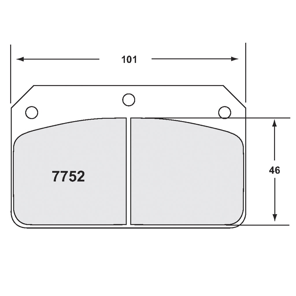 PFC 7752.68.15.44 BRAKE PADS 68 CMPD 15 MM FOR WILWOOD 4-PISTON CALIPER