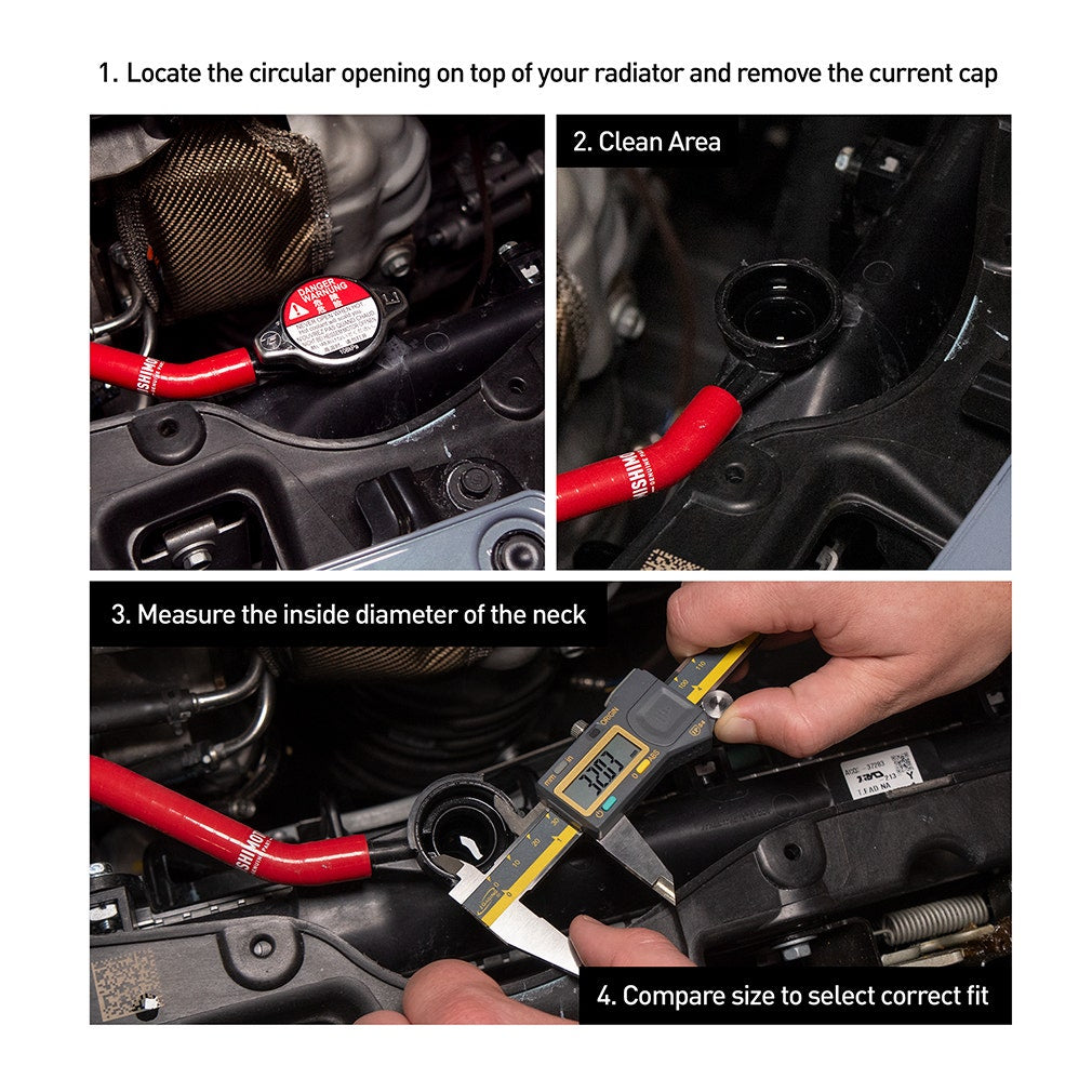 Mishimoto MMRC-13-SMC High-Pressure 1.3 Bar Radiator Cap, Small