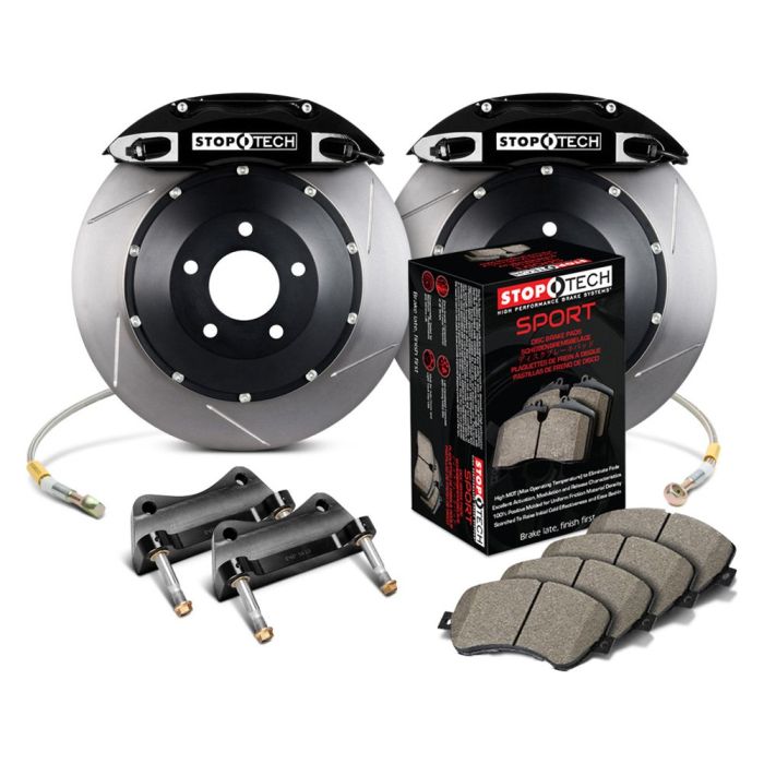 StopTech 83.100.4700.51 Sport Big Brake Kit - Front - 355x32mm Slotted - ST-40 Black