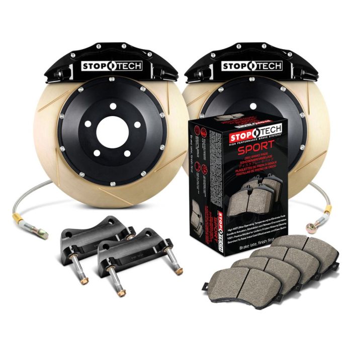 StopTech 83.524.6700.53 Sport Big Brake Kit - Front - 355x32mm Slotted & Zinc Coated - ST-60 Black