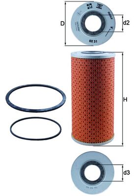 Mahle OX31D - Oil Filter