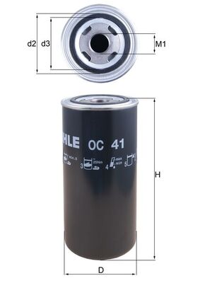 Mahle OC41 - Oil Filter
