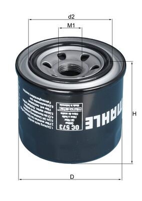 Mahle OC573 - Oil Filter
