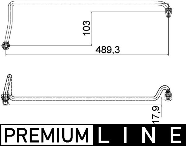 Mahle AHX5000P - Oil Hose