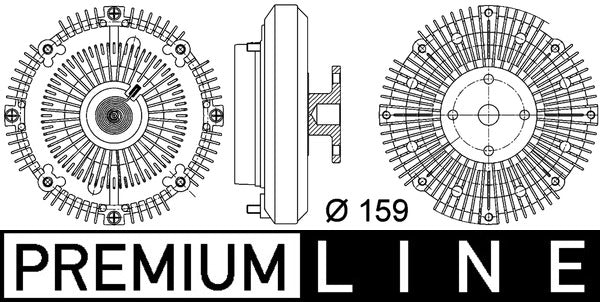 Mahle CFC108000P - Clutch, radiator fan