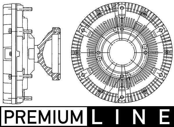 Mahle CFC210000P - Clutch, radiator fan