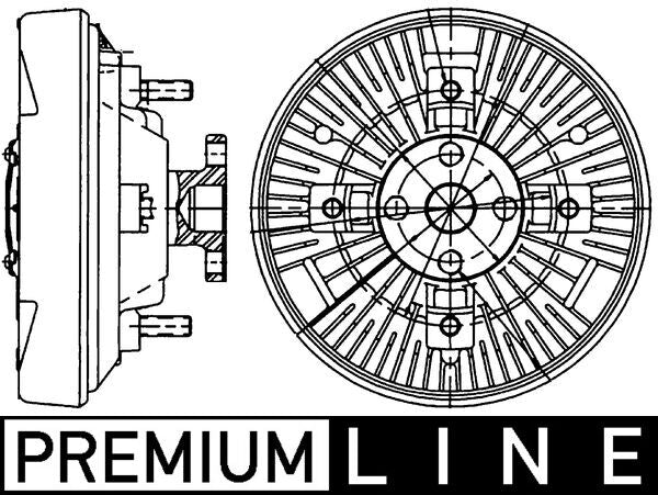 Mahle CFC220000P - Clutch, radiator fan