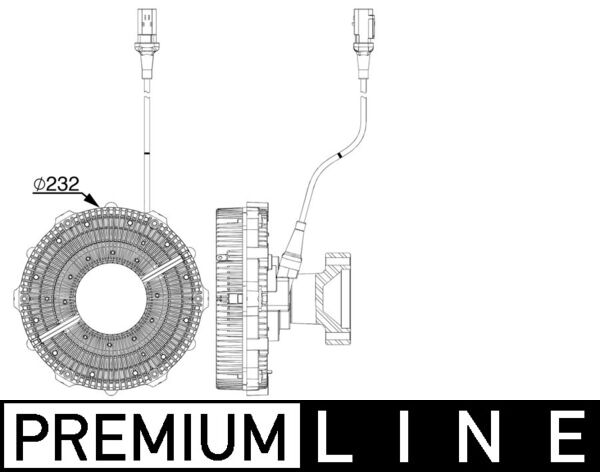 Mahle CFC251000P - Clutch, radiator fan