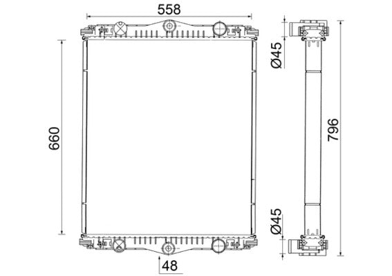 Mahle CR2583001S - Radiator, engine cooling