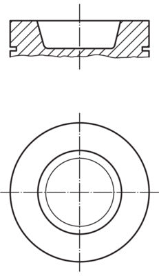 Mahle 227PI00113000 - Piston with rings and pin