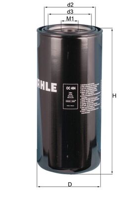 Mahle OC484 - Oil Filter