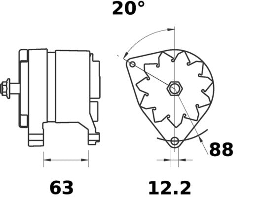Mahle MG446 - Alternator