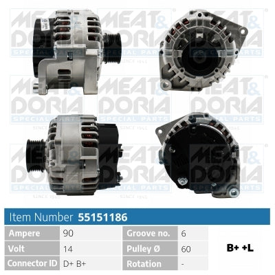MEAT & DORIA MD55151186 Alternator