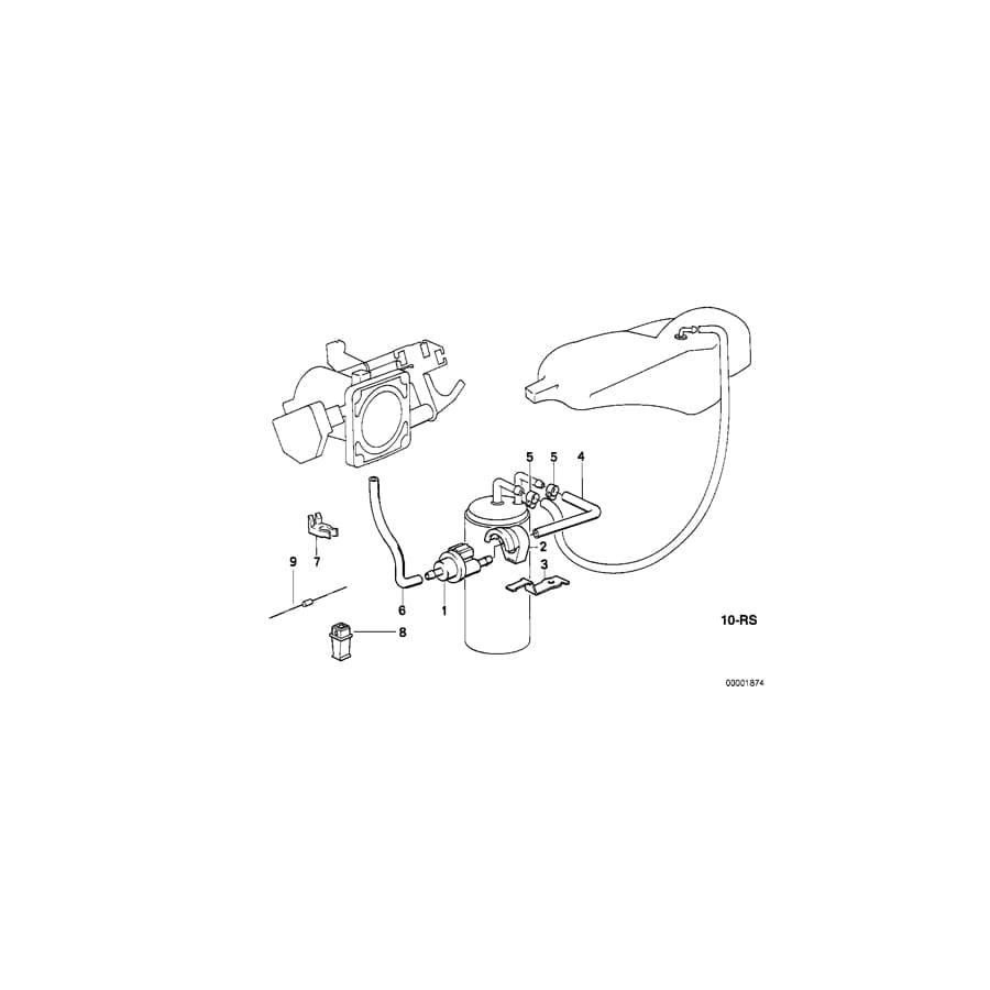 Genuine BMW 11641740201 E34 Disturbed Air Valve Set D=2,3mm/BOSCH (Inc. 520i & 525i) | ML Performance UK Car Parts