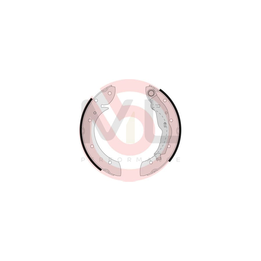 BREMBO S 68 521 Brake Shoe Set with handbrake lever | ML Performance Car Parts