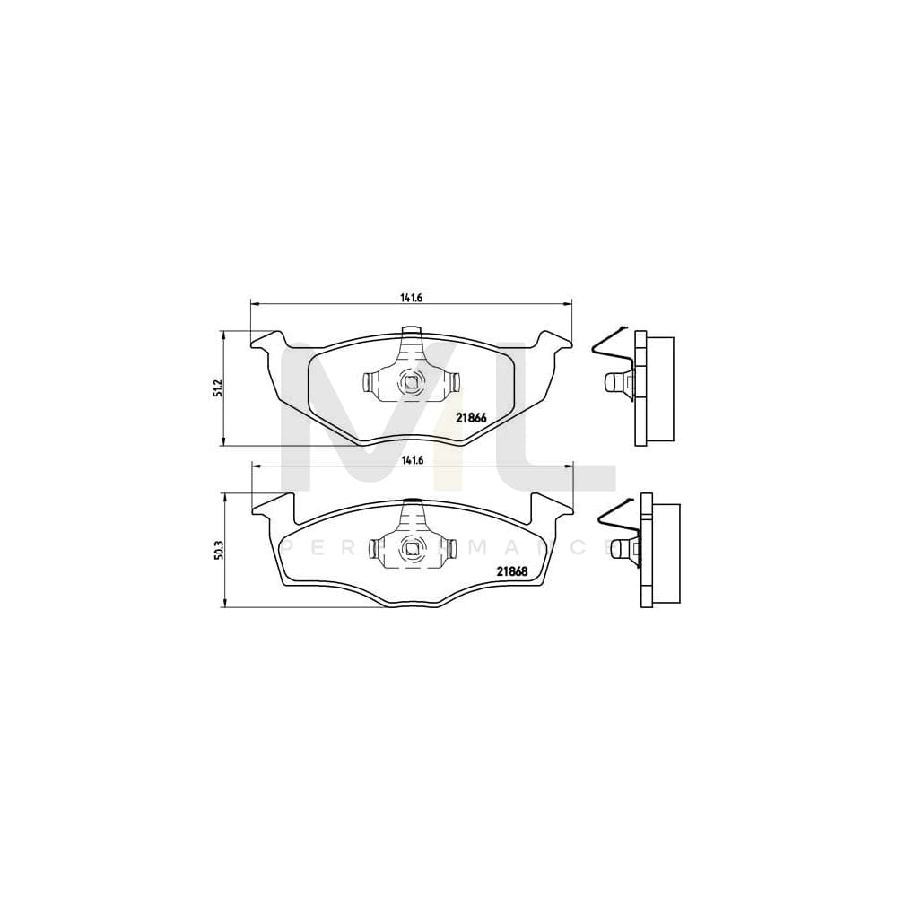 Brembo P 85 030 Brake Pad Set Excl. Wear Warning Contact | ML Performance Car Parts