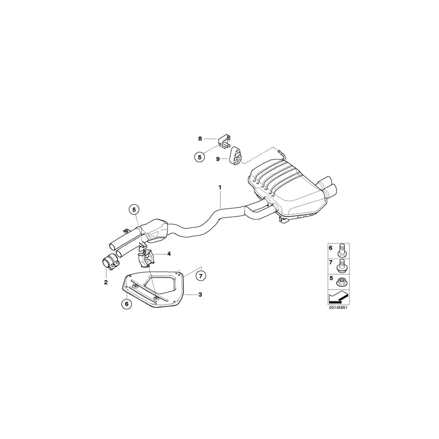 Genuine BMW 07119904305 E85 E86 Hex Bolt M8X12-8.8-ZNS3 (Inc. Z4) | ML Performance UK Car Parts