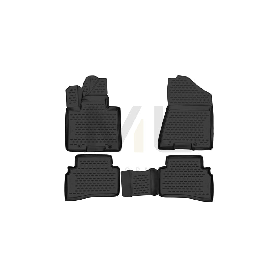 WALSER Tailored, XTR 75208 Floor mat set Elastomer, Front, Black | ML Performance Car Parts