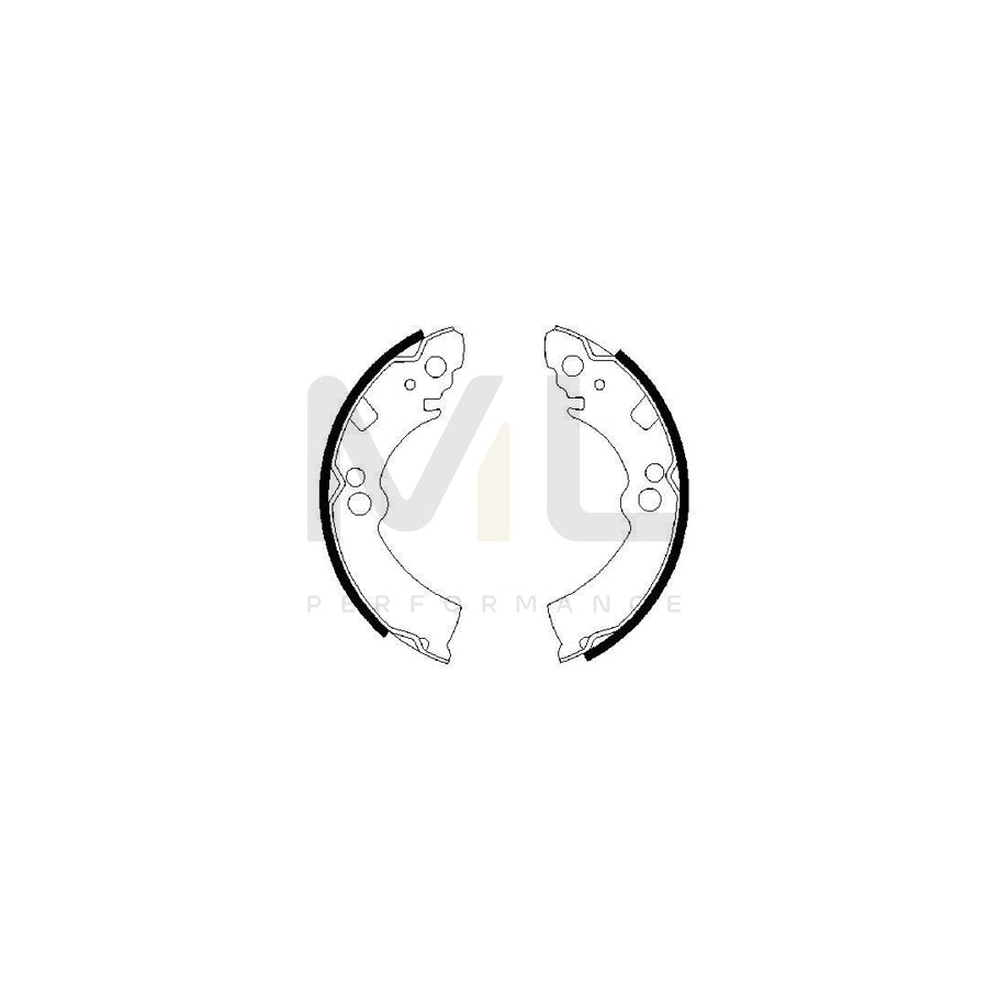 BOSCH 0 986 487 235 Brake Shoe Set | ML Performance Car Parts