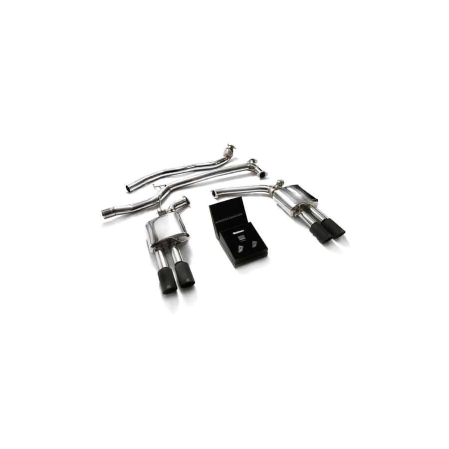 Armytrix AUB82-QS11M Valvetronic Exhaust System Audi A5 | A5 Quattro 2005-2015 with Quad Matte Black 3.5" | ML Performance UK UK Car Parts