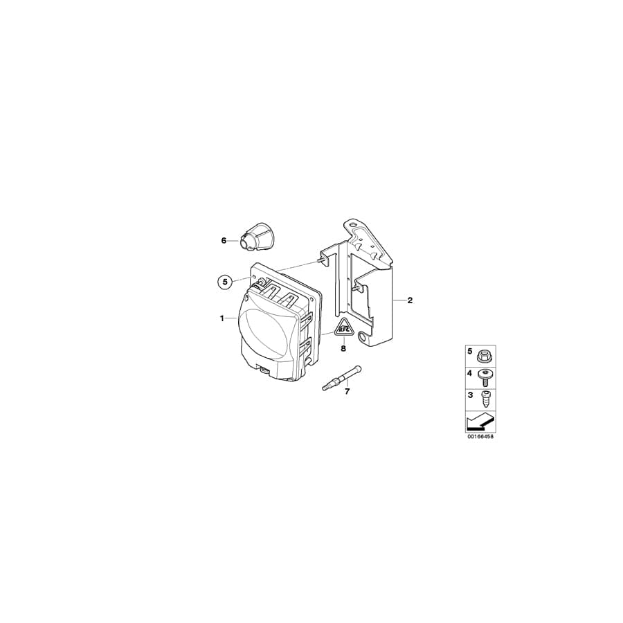 Genuine BMW 66316762289 E60 E61 Adjustment Equipment (Inc. 545i, 530xd & 530xi) | ML Performance UK Car Parts