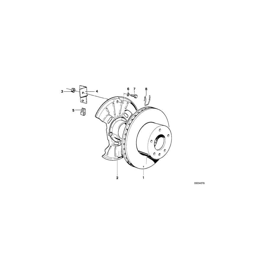Genuine BMW 34111115383 E23 Protection Plate Left (Inc. 733i, 732i & 728iS) | ML Performance UK Car Parts