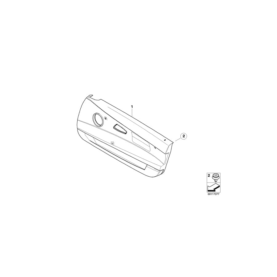 Genuine BMW 51419152876 E85 E86 Door Lining Leather Right SCHWARZ (Inc. & Z4 M3.2) | ML Performance UK Car Parts