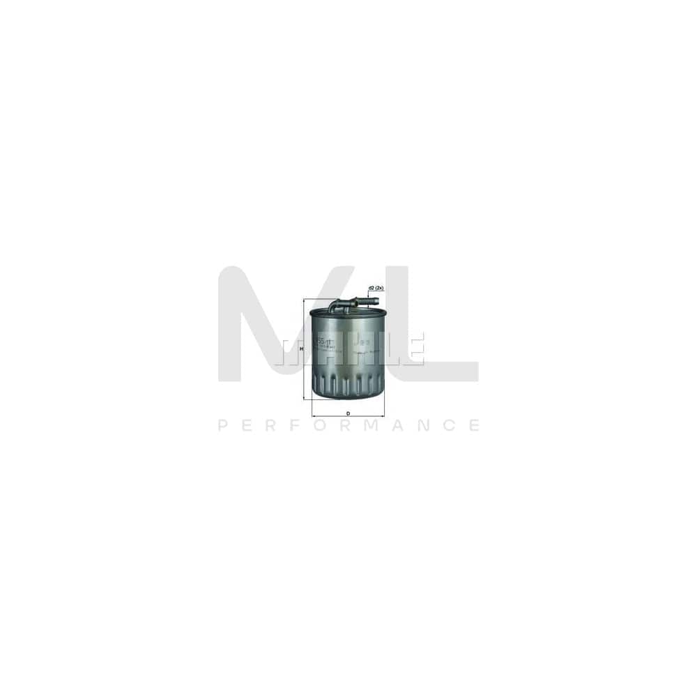 MAHLE ORIGINAL KL 155/1 Fuel filter In-Line Filter | ML Performance Car Parts