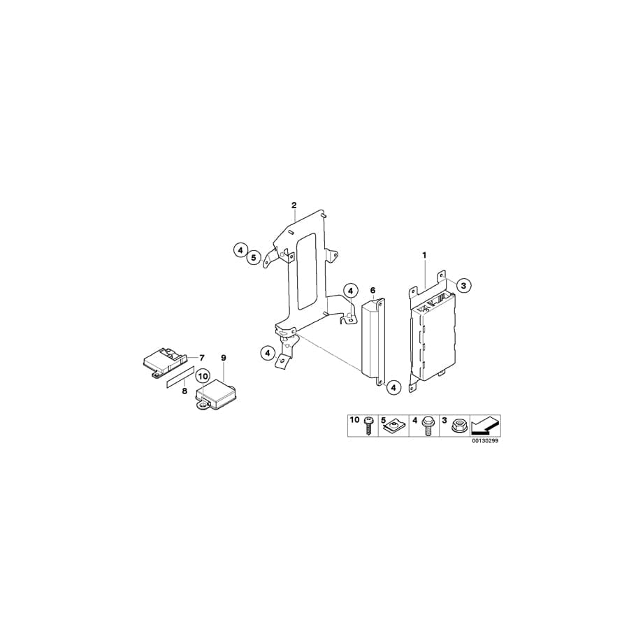 Genuine BMW 51377125989 E61 F13 E60 Hook&Loop Fastener 25X12X6,01 (Inc. 740dX, 520dX & 640dX) | ML Performance UK Car Parts