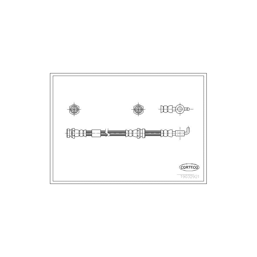 Corteco 19032921 Brake Hose For Mazda Mpv Ii (Lw) | ML Performance UK