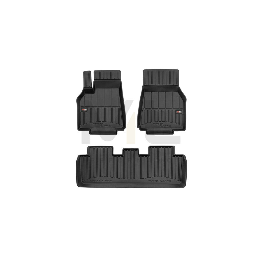 FROGUM Tailored, ProLine 3D427341 Floor mat set for TESLA Model Y (5YJY) Elastomer, Front and Rear, Quantity: 3, Black | ML Performance Car Parts