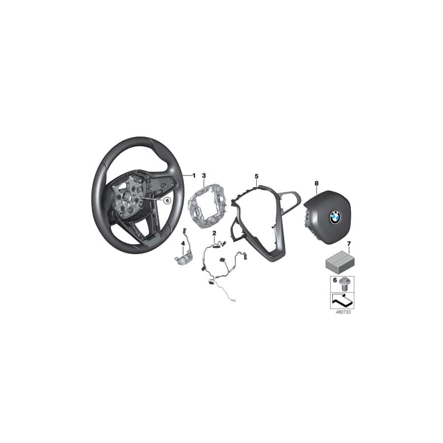 Genuine BMW 32306880417 G05 G07 Connecting Line, Steering Wheel (Inc. X5 40i, X5 25dX & X7 40iX) | ML Performance UK Car Parts