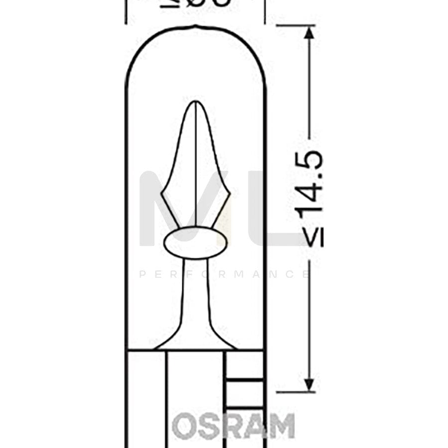in front of Implement have confidence OSRAM ORIGINAL 2741 Bulb 24V 1,2W, Socket Bulb, W2x4,6d – ML Performance